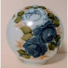 59321 Blue Roses GWTW Parlor Lamp Globe - Adrianas Specialty Lamp Shades