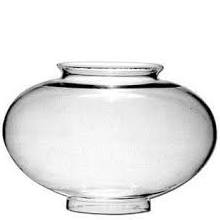 61341 Clear Medium Onion Globe - Adrianas Specialty Lamp Shades