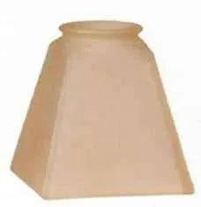 61925 Champagne Square Gas Shade - Adrianas Specialty Lamp Shades