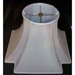 63747 Beige Crimp Top Silk Table Lamp Shade - Adrianas Specialty Lamp Shades