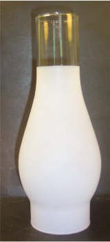 66325 Ten Inch Frosted Chimney - Adrianas Specialty Lamp Shades