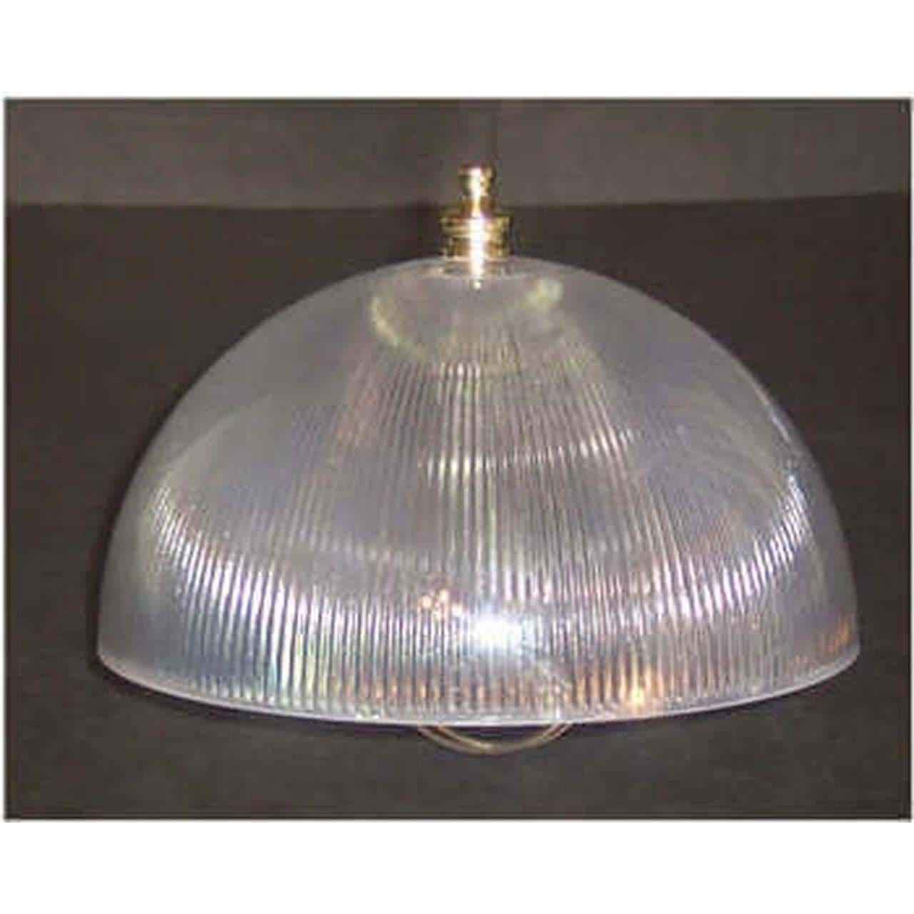 Acrylic Clear Ribbed Ceiling Cover - Adrianas Specialty Lamp Shades