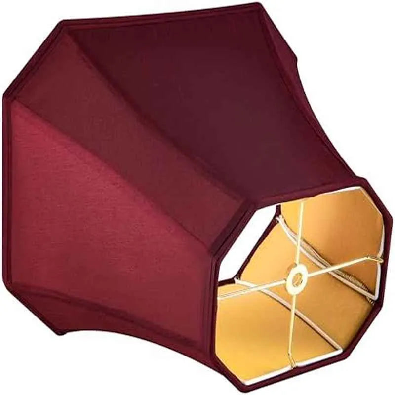 Single Burgundy Red Square Lamp Shade