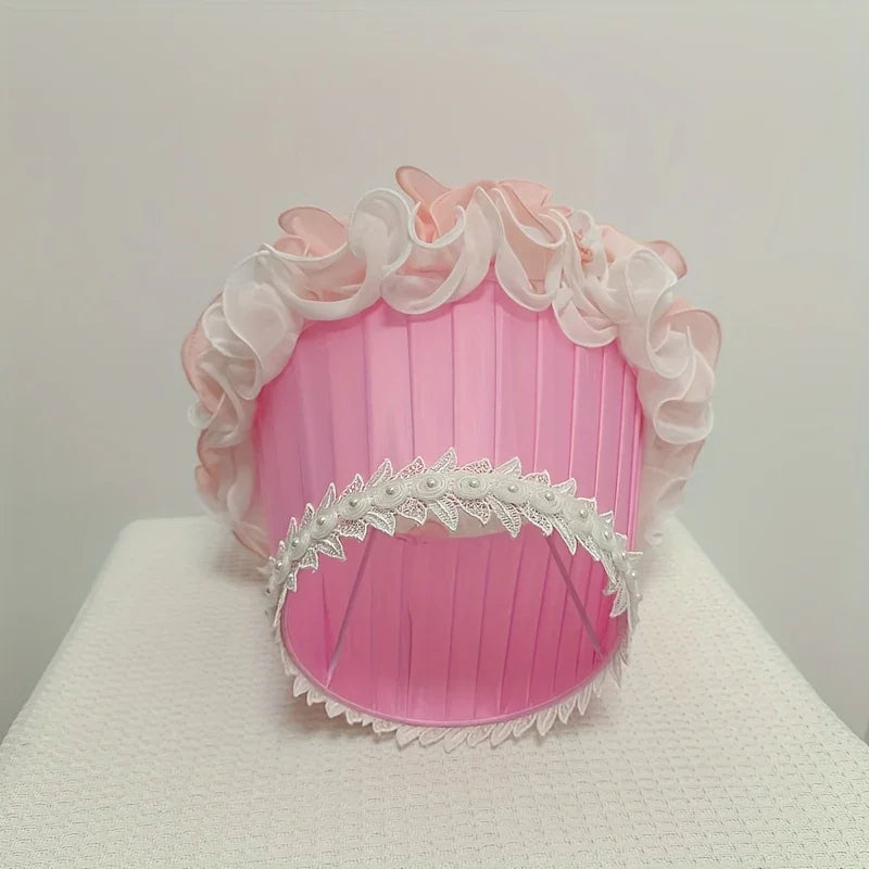 Warm Romantic Lace Rose Pattern Lampshade