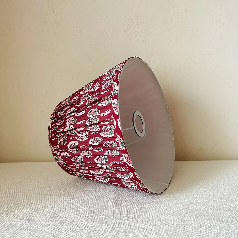 Handmade Burgundy & Maroon Lampshade