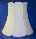20527 V Notch Modified Drum Silk Lamp Shades - Adrianas Specialty Lamp Shades
