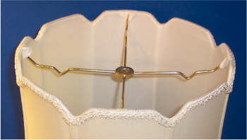 20527 V Notch Modified Drum Silk Lamp Shades - Adrianas Specialty Lamp Shades