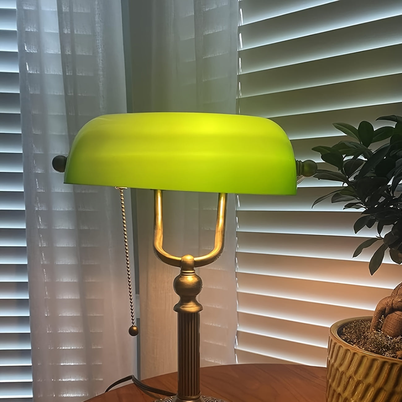 Modern Green Glass Banker's Lamp Shade Replacement - Adrianas Specialty Lamp Shades