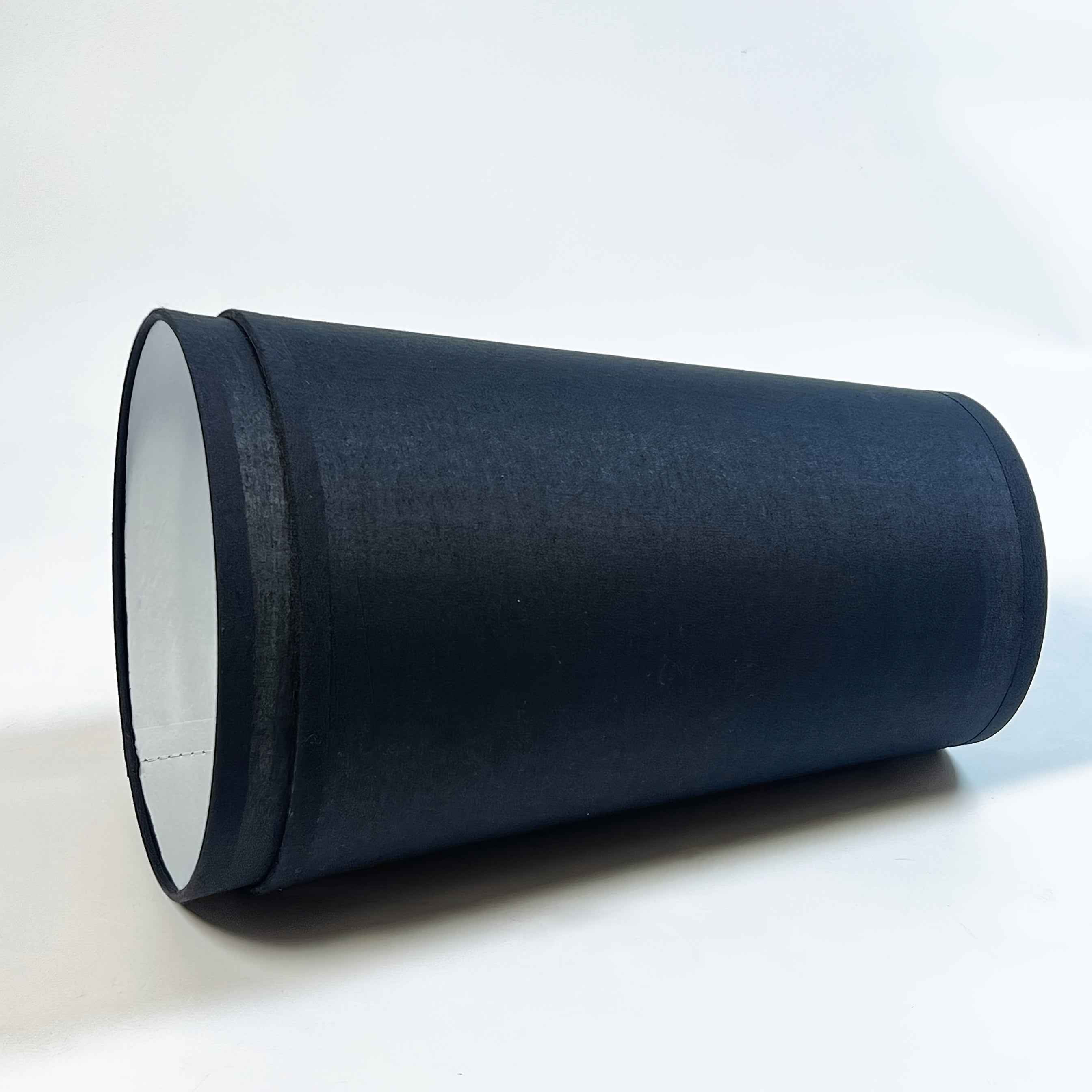 2pcs Black Modern Cylindrical Fabric Lampshades - Large Tapered Drum Shades for E27, Fits Table Lamps, Lamps & Ceiling Fixtures, Soft Glow Diffuser for Home, Office, Bedroom (Compatible with Standard), Ceiling Lamp Shade, Lam