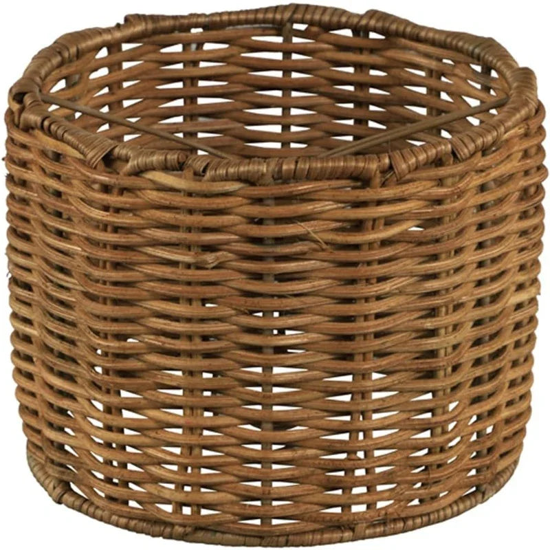 Aspen Creative Natural Rattan Drum Chandelier Lamp Shade