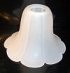 13445g Acid Etched Neck Less Bell (frosted) Lamp Shade - Adrianas Specialty Lamp Shades