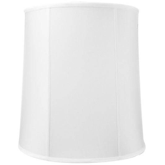 14"x16"x17" Large Drum Lampshade White Shantung, Large Cylinder - Adrianas Specialty Lamp Shades