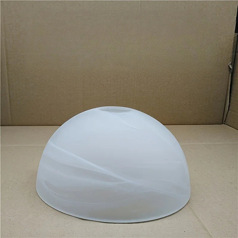 1Pc White Bell Shaped Glass Lampshade