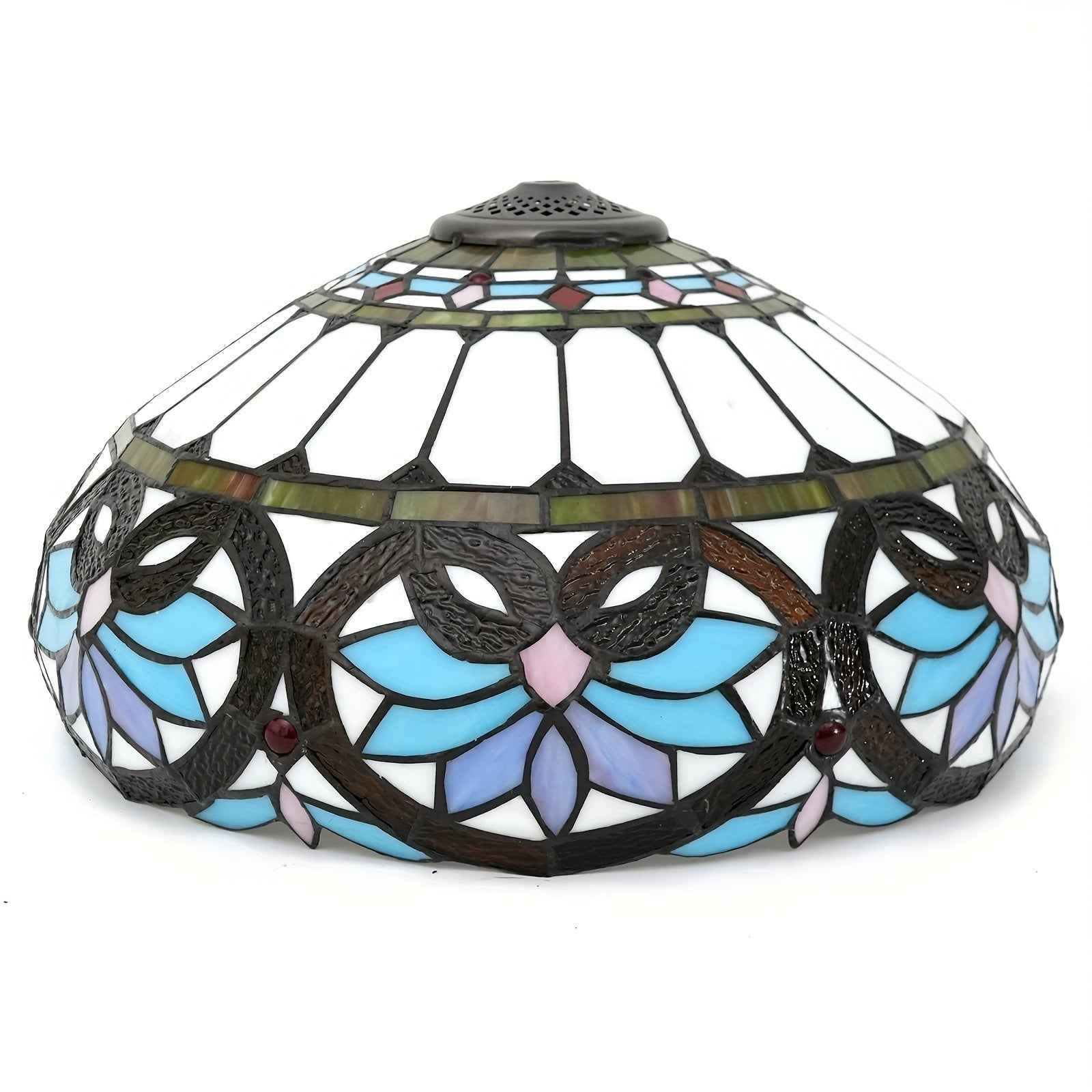 16" Tiffany-Style Stained Glass Lamp Shade