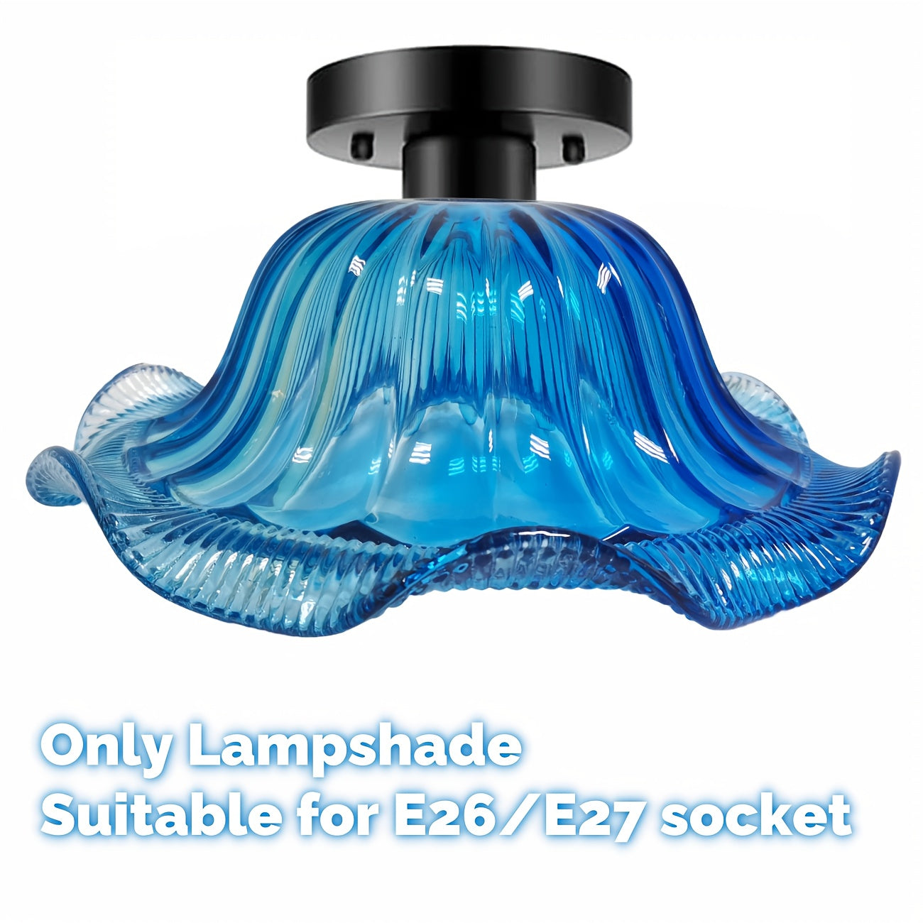 1pc Extra Large Glass Pendant Light Shade