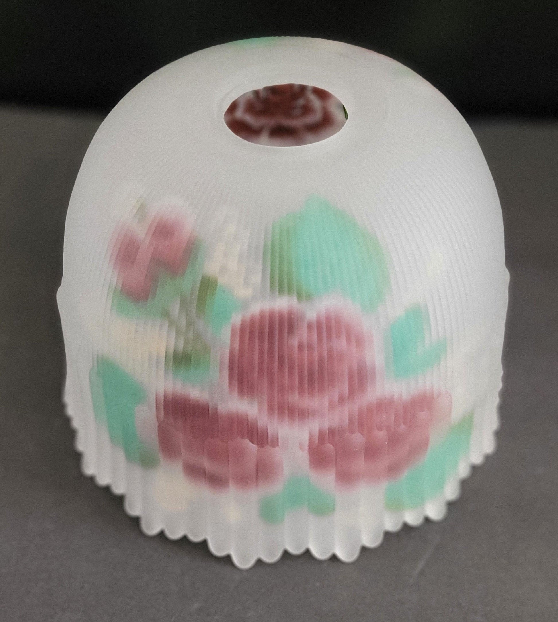 16904 Reverse Painted Roses reverse-painted-lamp-shades Adrianas Specialty Lamp Shades