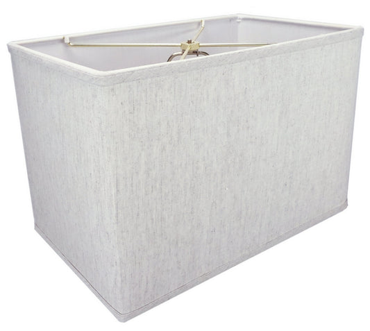 16"W x 11"H Rectangular Drum Lampshade Softback Textured Oatmeal - Adrianas Specialty Lamp Shades
