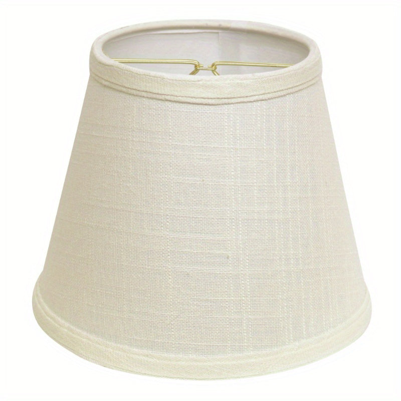 Empire Hardback Lampshade with Bulb Clip, White Fabric Lampshade - Adrianas Specialty Lamp Shades