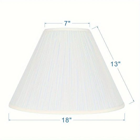 6 x 15 x11" Pleat Empire White Table Lamp Shade