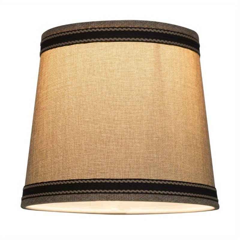 Brown with Black Trim Empire Accent Lamp Shade, 6 x 7.5 x 6.5"