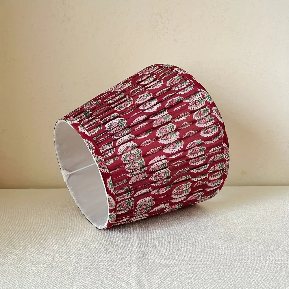 Handmade Burgundy & Maroon Lampshade