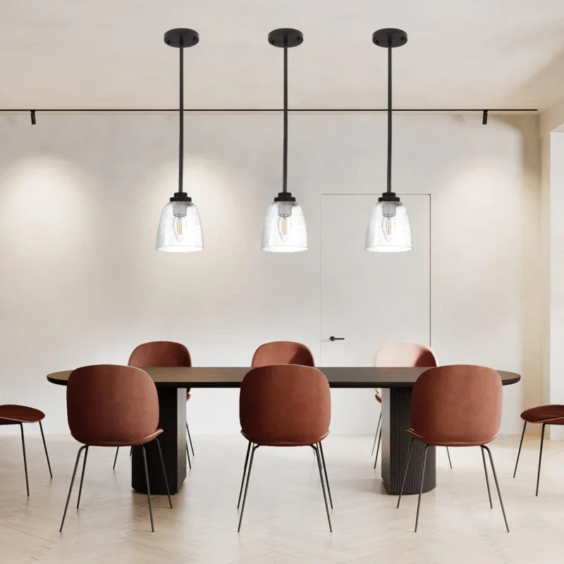 Pack Clear Seeded Glass Replacement Shades for Ceiling Fan Light Fixtures Pendant Lighting Chandelier Vanity Light Kitchen Island Light 2 1 8 Fitter 5 47 High 4 76 Diameter