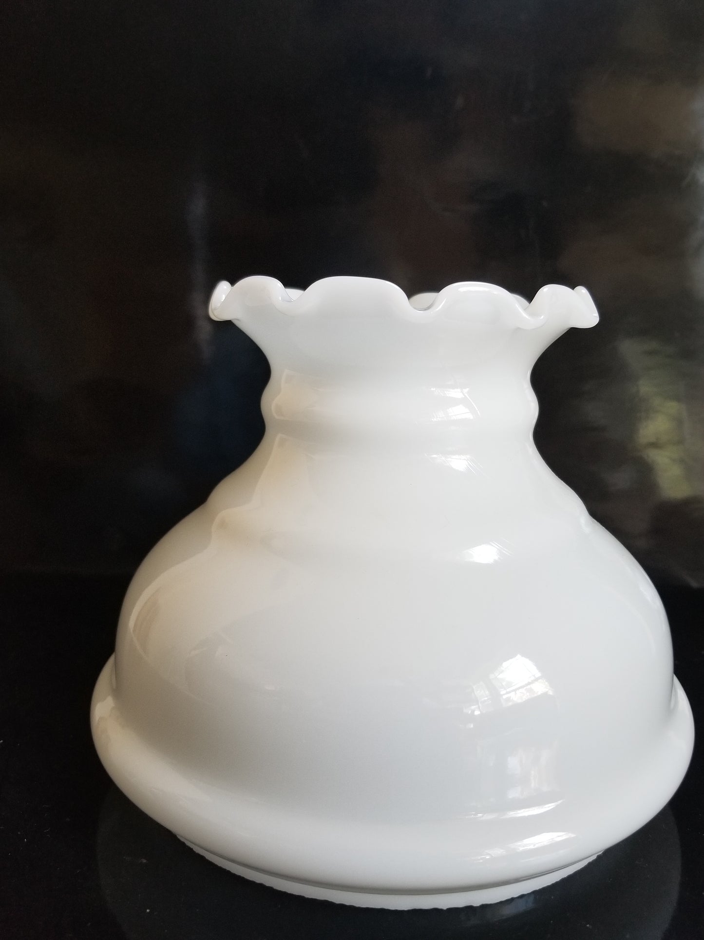 39962 White Opal Colonial Student Shade - Adrianas Specialty Lamp Shades