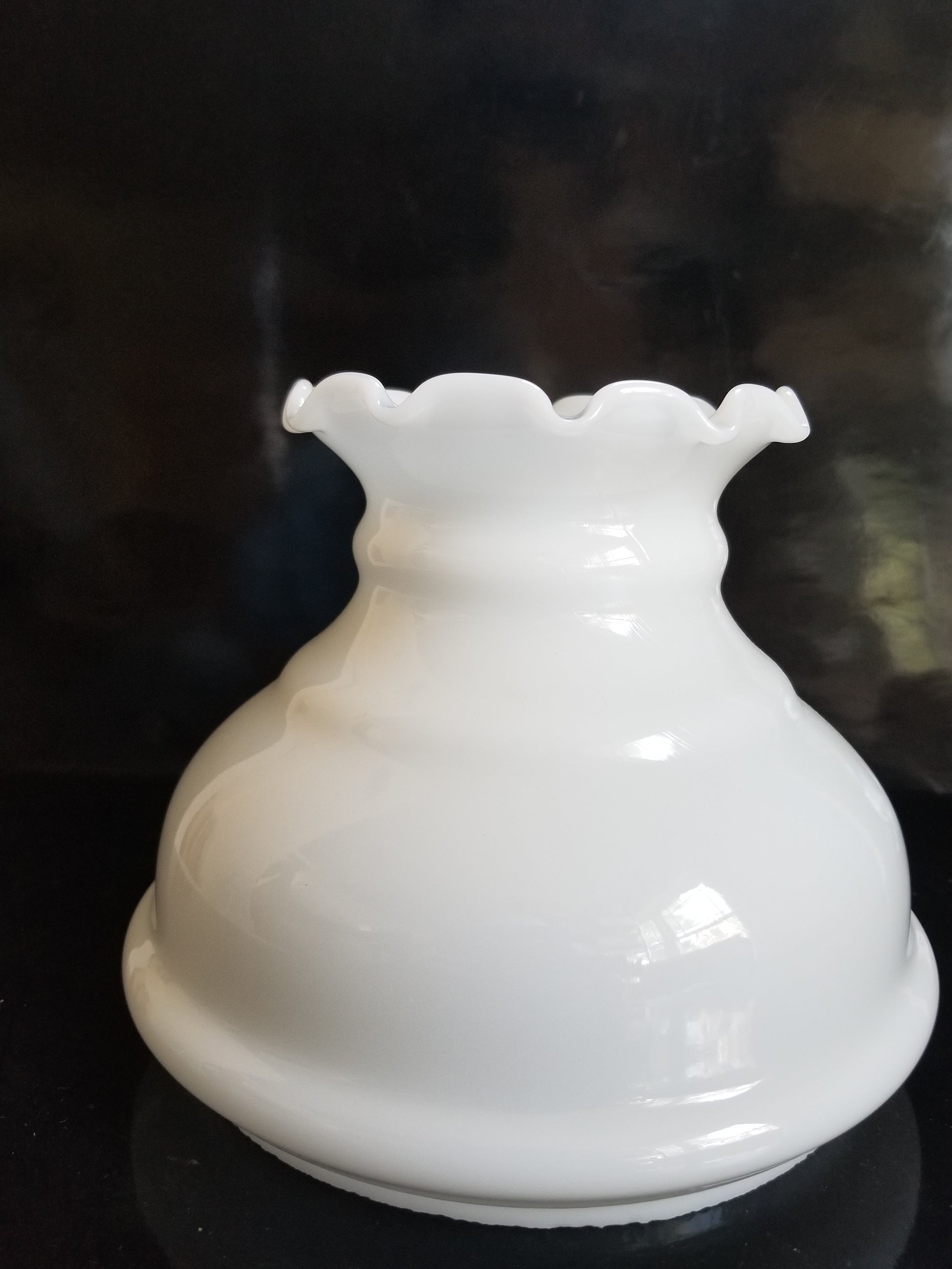 39962 White Opal Colonial Student Shade - Adrianas Specialty Lamp Shades