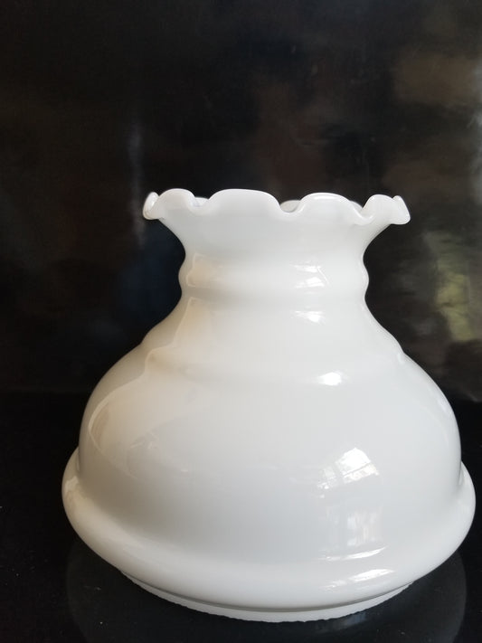 39962 White Opal Colonial Student Shade - Adrianas Specialty Lamp Shades