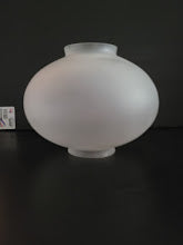 36821f Large Frosted Onion Globe - 4 Inch Fitter - Adrianas Specialty Lamp Shades