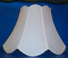 20328 Wide Ribbed Scalloped Bottom Silk Bell Lamp Shade - Adrianas Specialty Lamp Shades