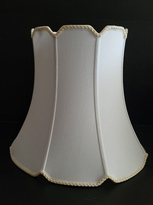 20527 V Notch Modified Drum Silk Lamp Shades - Adrianas Specialty Lamp Shades