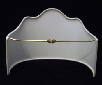 21092 Half White Shade (washer Fitter - Adrianas Specialty Lamp Shades