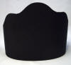 21904 Black Silk Half Shade Silk Lined - Adrianas Specialty Lamp Shades