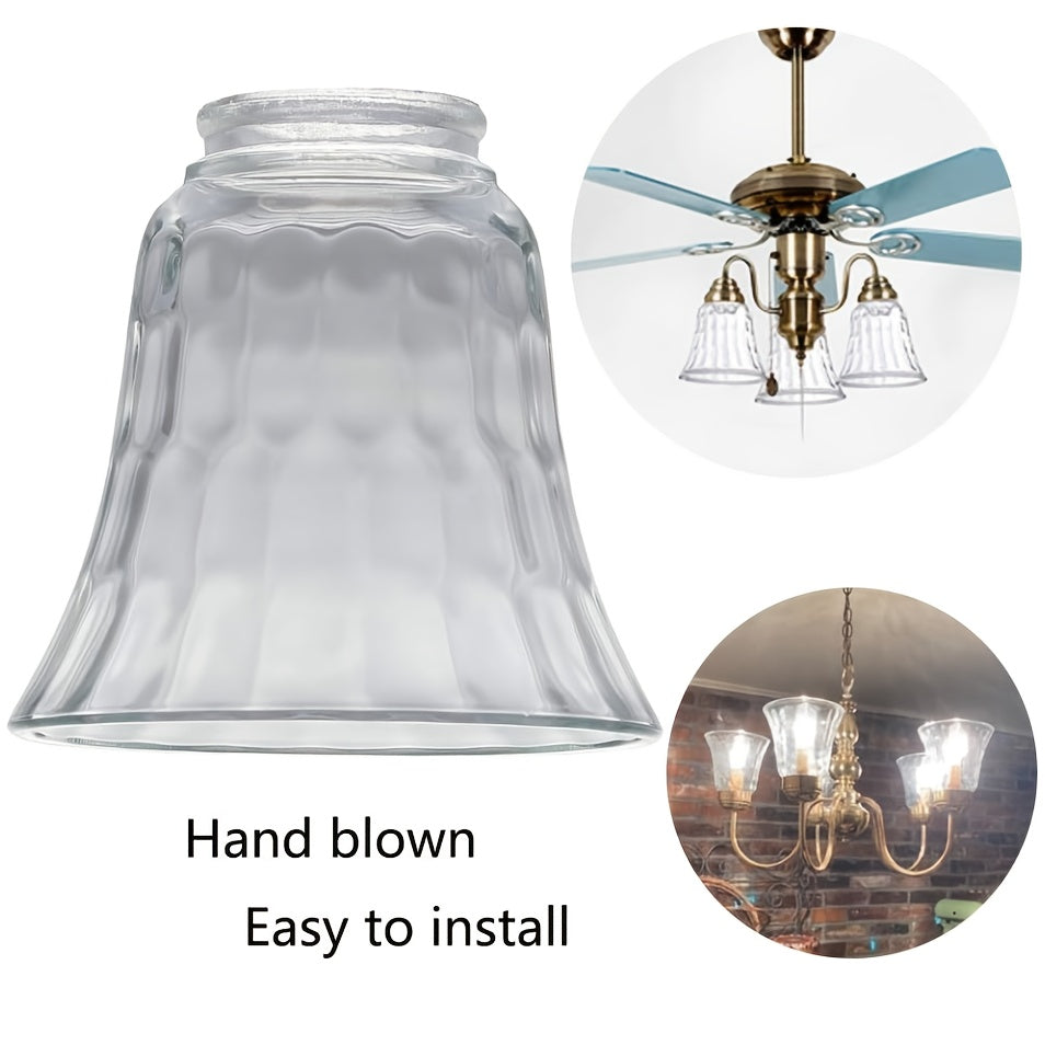 4pcs Set Clear Glass Dome Light Shades