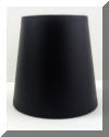 Elegant Black Parchment Clip-On Shade with Gold Lining - Adrianas Specialty Lamp Shades