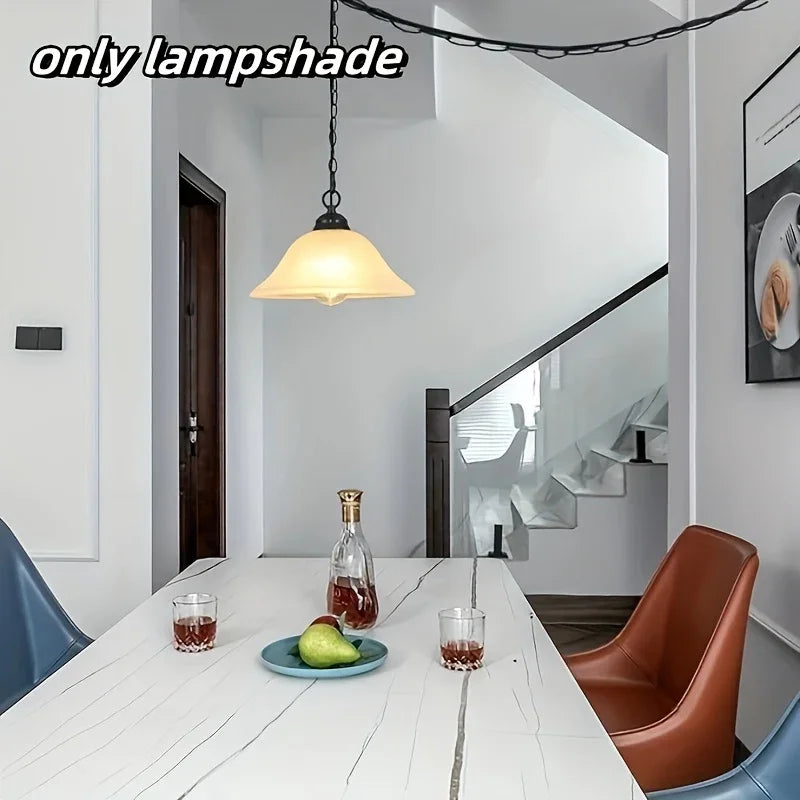 1pc Modern White Frosted Glass Light Shade