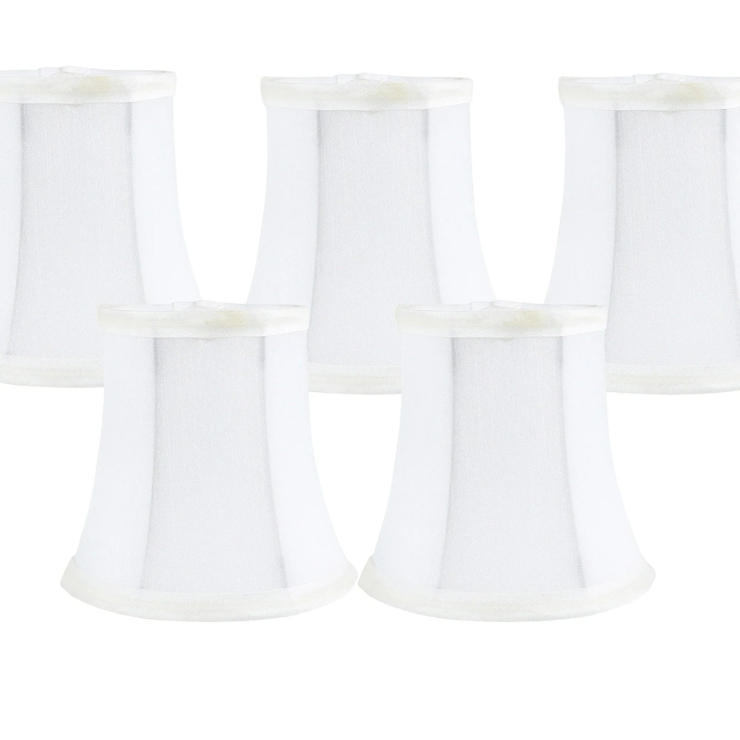Meriville Faux Silk Clip On Chandelier Lamp Shades