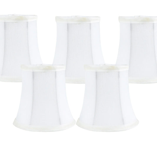 Meriville Faux Silk Clip On Chandelier Lamp Shades