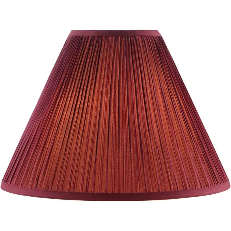 Rich Burgundy Deep Red Empire Mushroom Pleated Lamp Shade