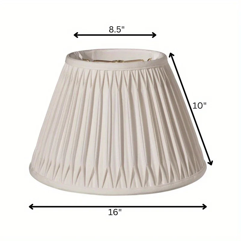 Slant Transitional Bell Double Smocked Pleat Softback Lampshade