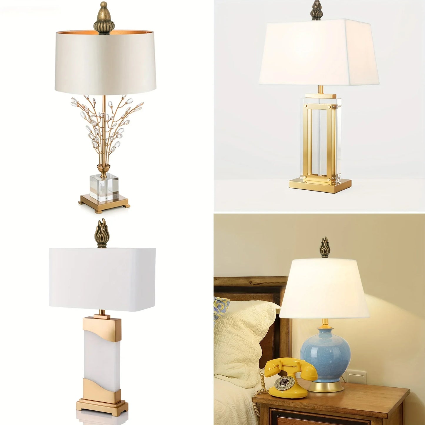 Brass Lamp Finial Cap Knob Retro Lamp Finial