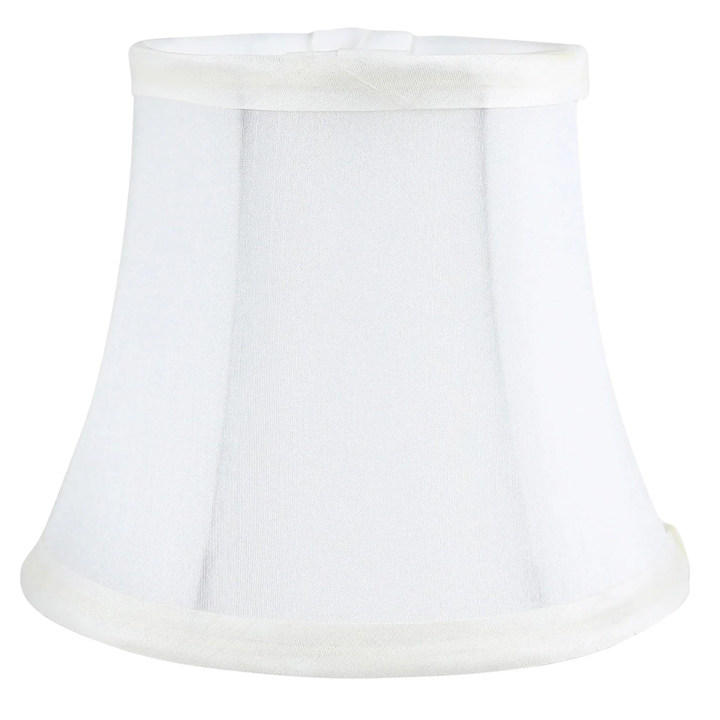 Meriville Faux Silk Clip On Chandelier Lamp Shades, 4-inch by 6-inch by 5-inch, Bell shape