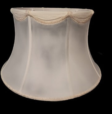 31212 Cream Silk Draped Floor Lamp Shade - Adrianas Specialty Lamp Shades