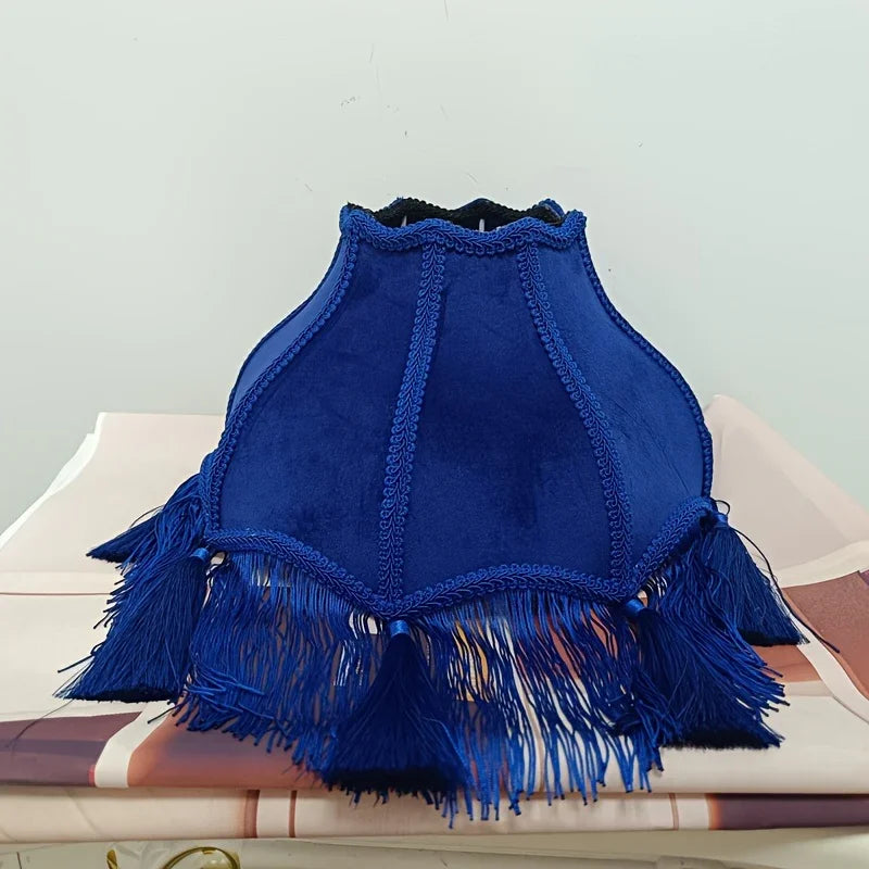Elegant Modern Luxury Lampshade with Ornate Fringed Tassel Decor