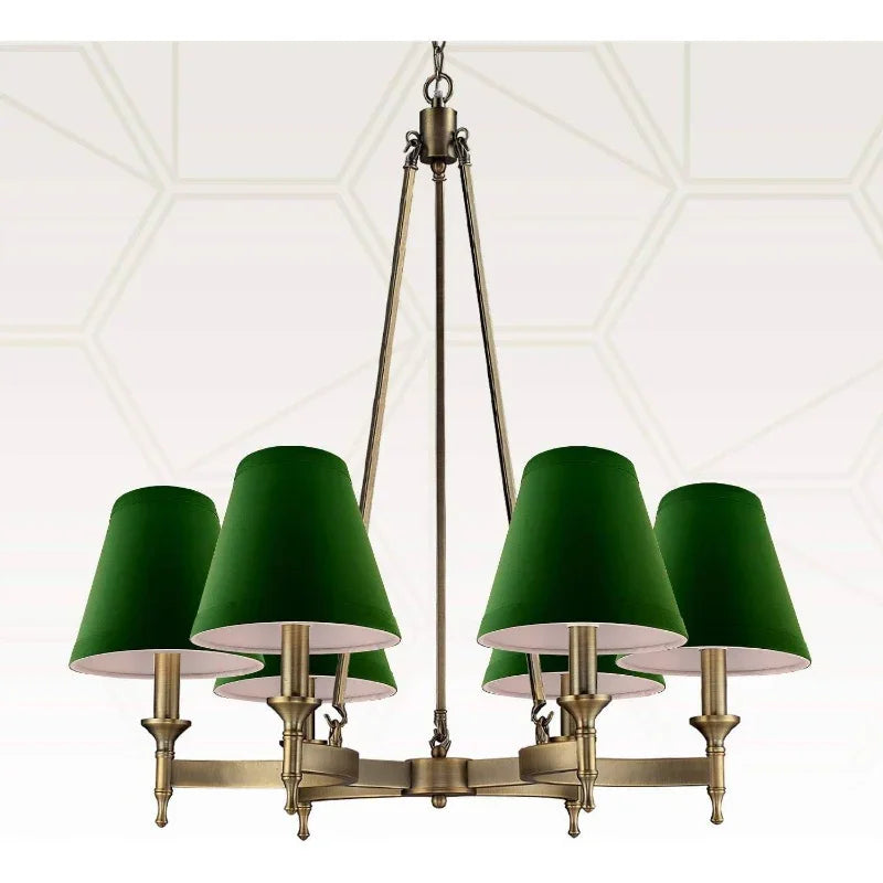 CS-1001-5GRN Clip-On Empire Chandelier Lamp Shade