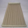 Square Beige Pleated Clip-On Shade - Adrianas Specialty Lamp Shades