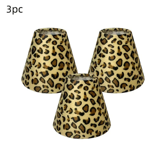 3/6pcs Leopard Print Clip-On Lampshade