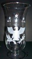 32070 Hand Cut Eagle Sconces glass-sconces-hurricanes Adrianas Specialty Lamp Shades