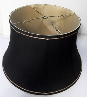 32149 Black Silk Floor Lampshade - Adrianas Specialty Lamp Shades
